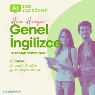2025 Yaz A1 Seviye Genel İngilizce Dersi