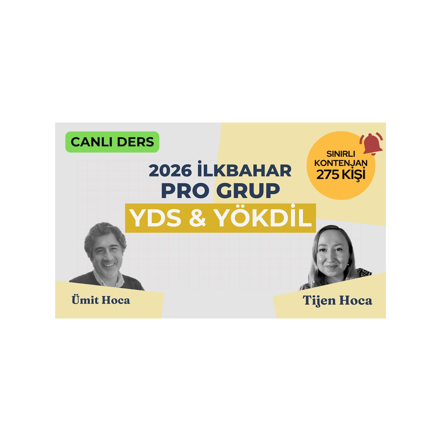 2026 İlkbahar Pro Grup Canlı YDS / YÖKDİL Dersi
