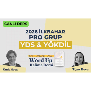 2026 İlkbahar Pro Grup Canlı + Word UP