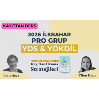 2026 İlkbahar Pro Grup Kayıttan + Kayıttan Okuma Stratejileri