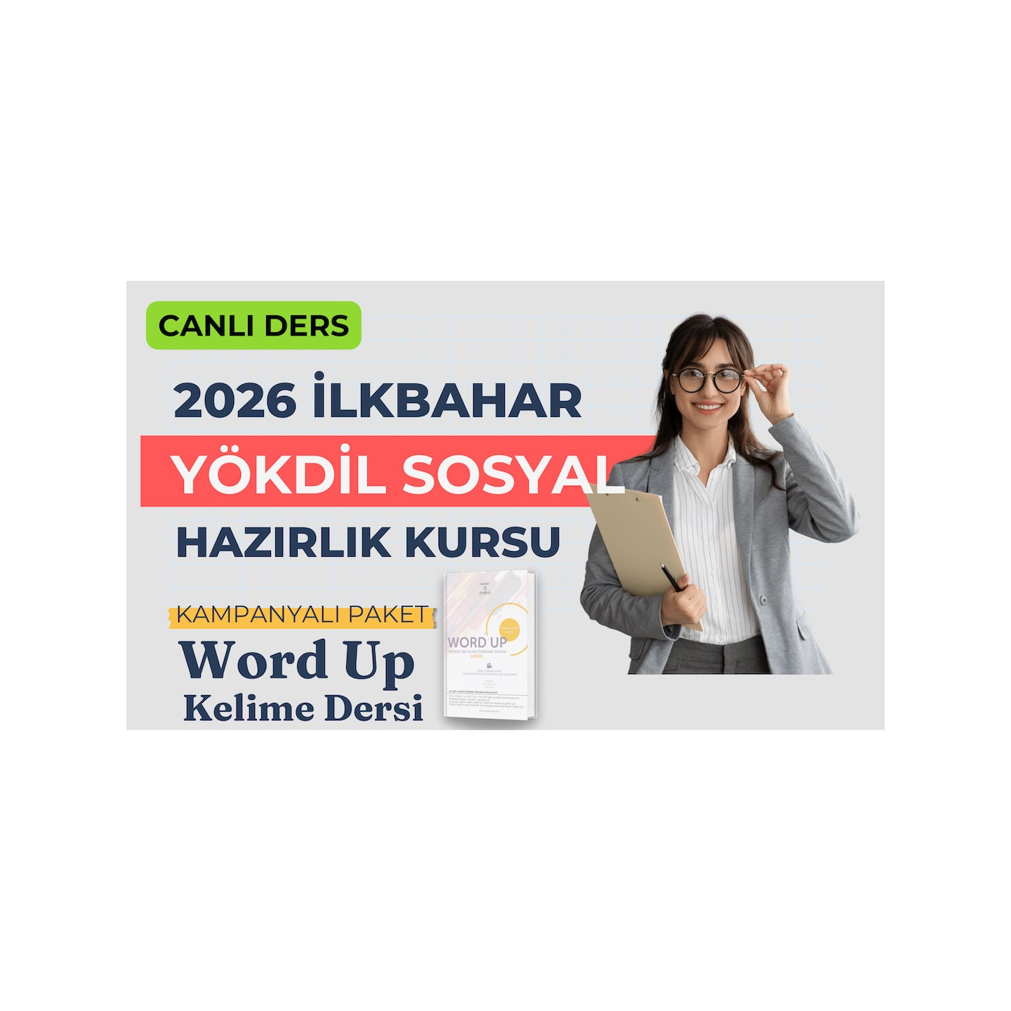 2026 İlkbahar Canlı Yökdil SOSYAL Dersi + Word Up