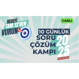 10 Günlük Canlı Soru Çözüm Kampı 2025 SONBAHAR