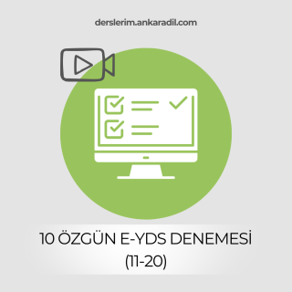 10 Özgün E-YDS Denemesi (11-20)