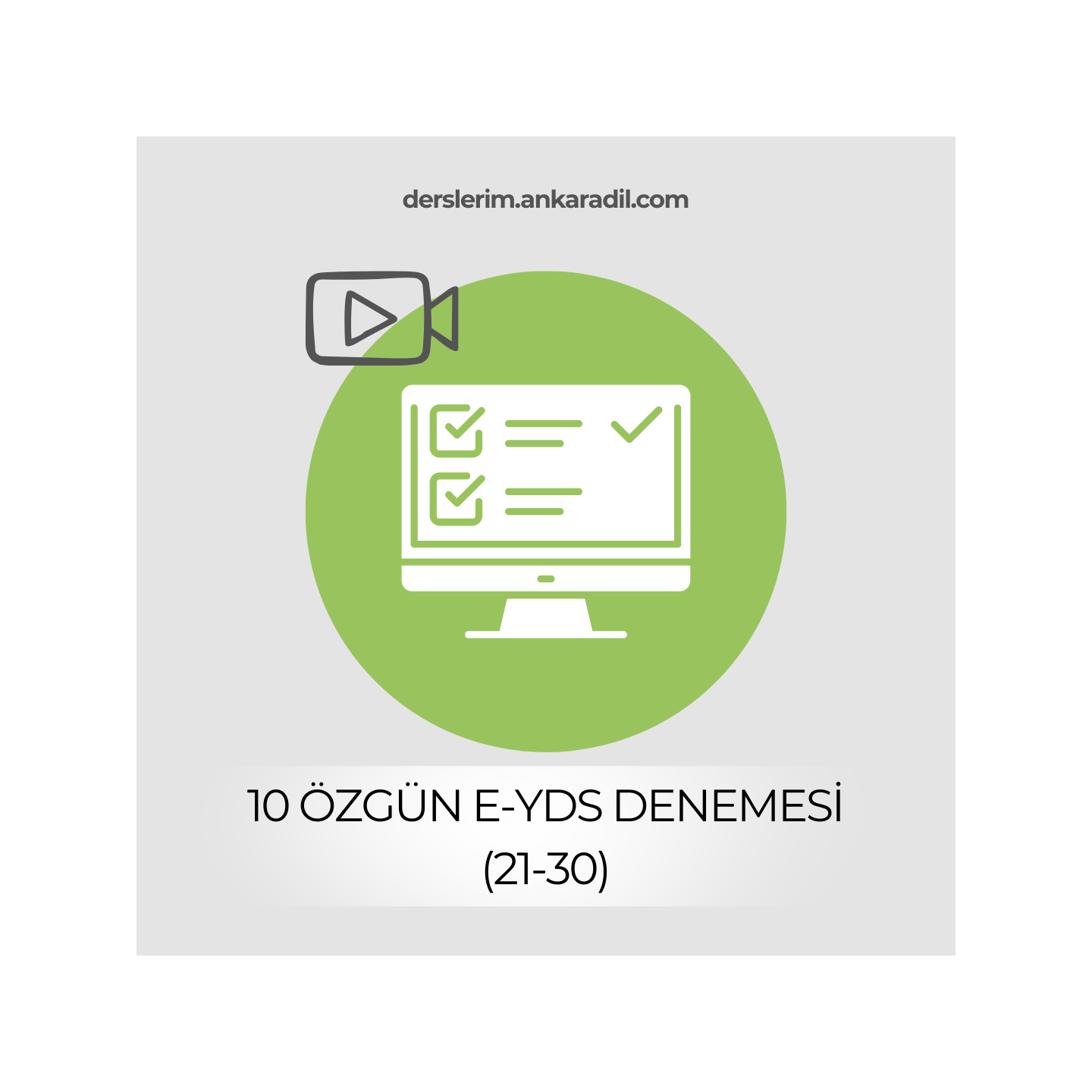 10 Özgün E-YDS Denemesi (21-30)