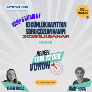 10 Günlük Kayıttan Soru Çözüm Kampı 2026 İlkbahar