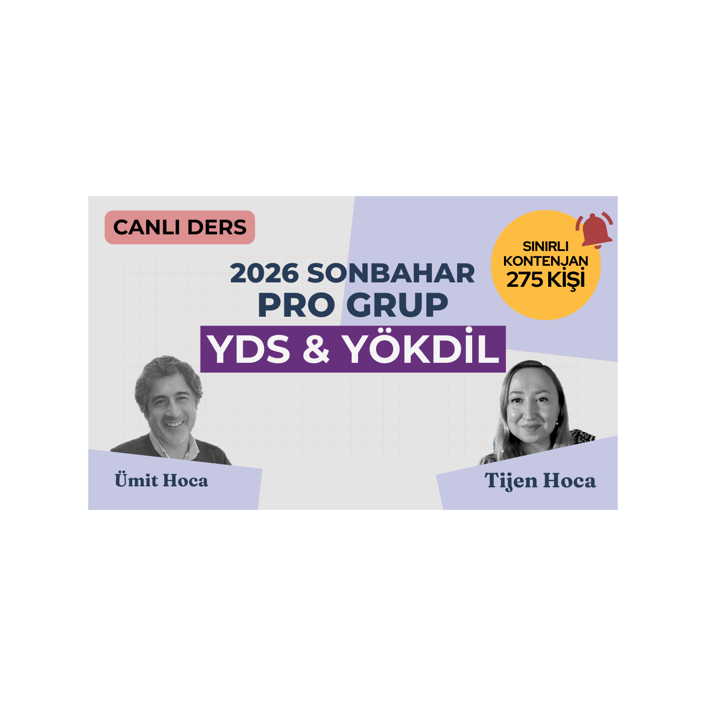 2026 Sonbahar Dönemi Pro Grup Canlı YDS Dersi