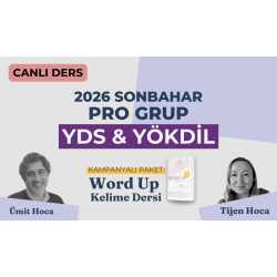 2026 Sonbahar Pro Grup Canlı YDS & YÖKDİL Dersi + WORD UP