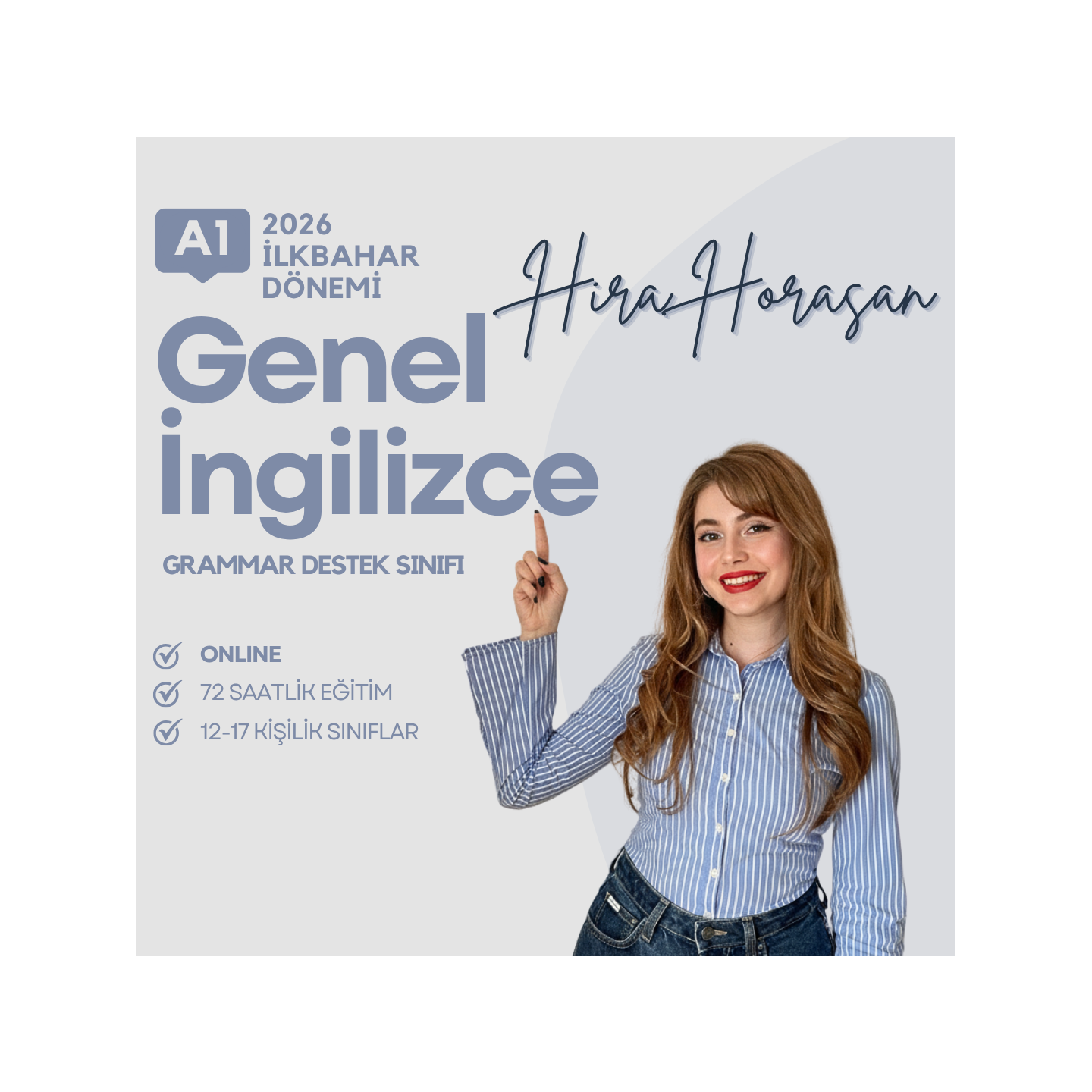 2026 İlkbahar A1 Seviye Genel İngilizce Dersi