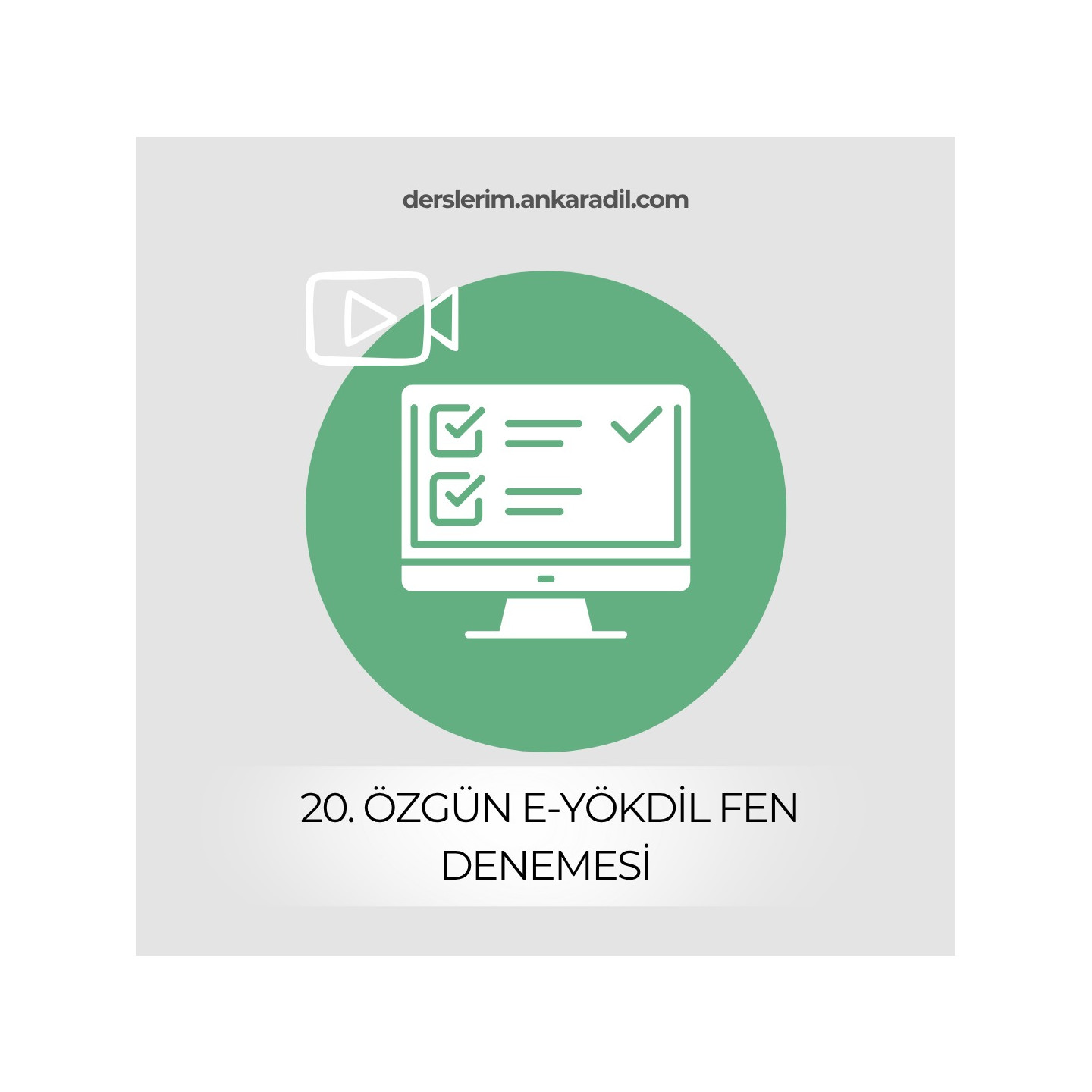 20. e-YÖKDİL Fen Denemesi