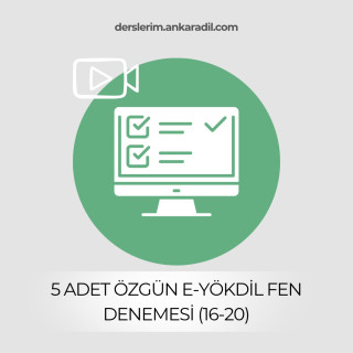 5 Özgün e-YÖKDİL Fen Denemesi (16-20)