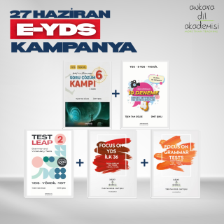 27 HAZİRAN E-YDS KAMPANYASI (SORU ÇÖZÜM KAMPI 6 İLE)
