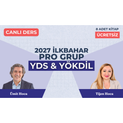 2027 İlkbahar Dönemi Pro Grup Canlı YDS Dersi
