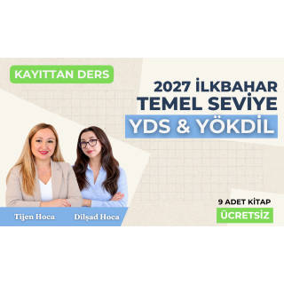 2027 İlkbahar Dönemi Temel Seviye Kayıttan YDS Dersi
