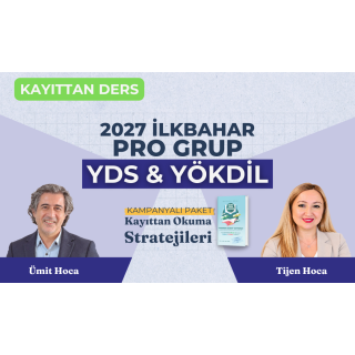 2027 İlkbahar Pro Grup Kayıttan + Kayıttan Okuma Stratejileri
