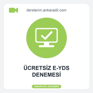 Ücretsiz E-YDS Denemesi