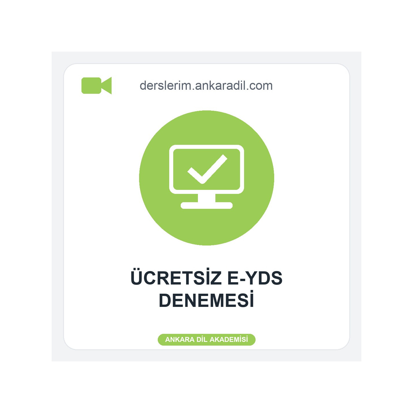 Ücretsiz E-YDS Denemesi