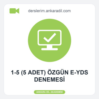 Video Çözümlü 5 E-YDS Denemesi