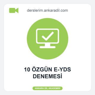 Video Çözümlü 10 E-YDS Denemesi