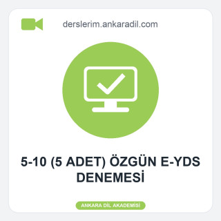 Video Çözümlü 2. 5 E-YDS Denemesi