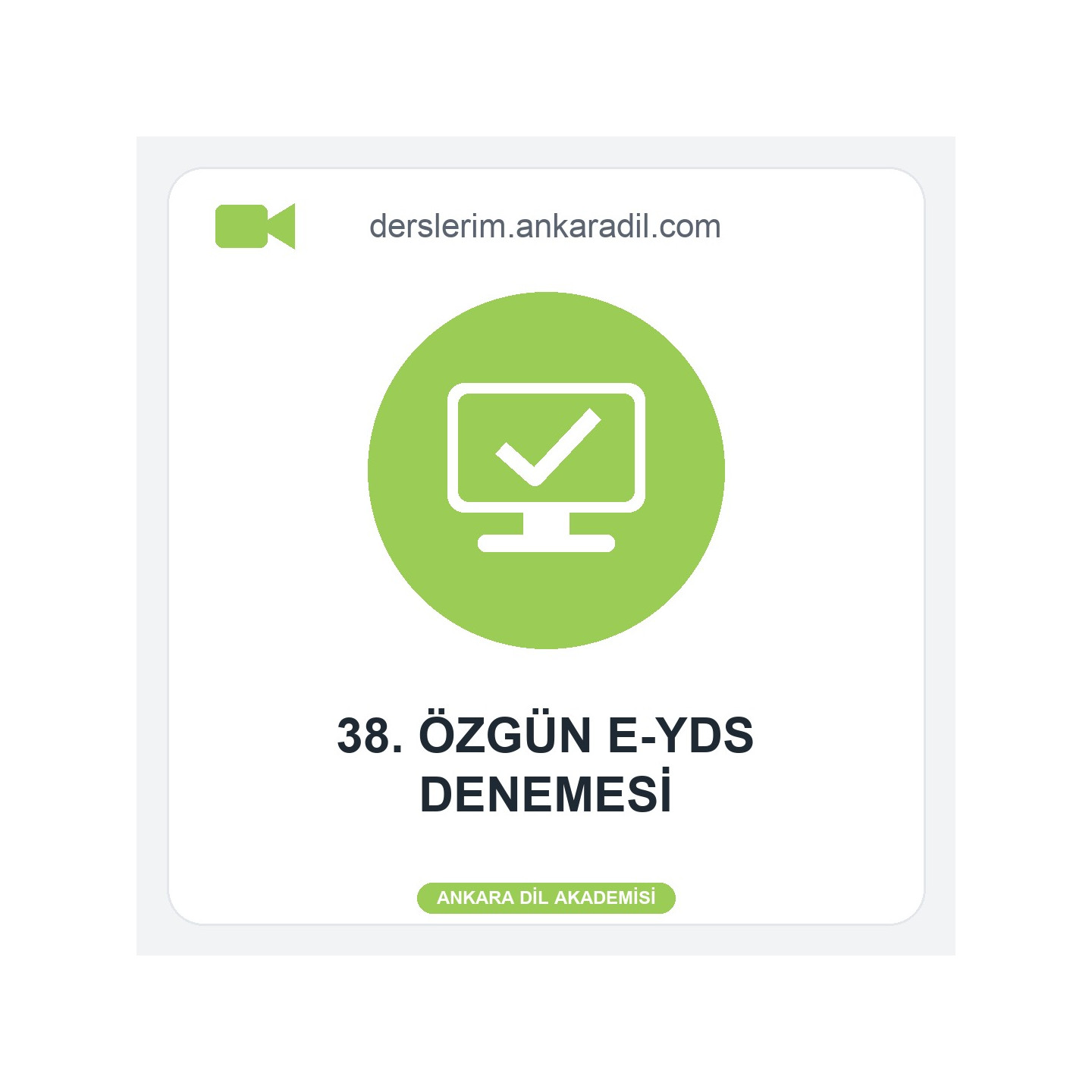 Video Çözümlü 35. E-YDS Denemesi