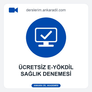 Ücretsiz e-YÖKDİL Sağlık Denemesi