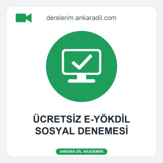 Ücretsiz e-YÖKDİL Sosyal Denemesi