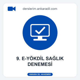 e-YÖKDİL Sağlık Denemesi 9