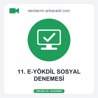 11. e-YÖKDİL Sosyal Denemesi
