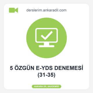 5 Özgün E-YDS Denemesi (31-35)