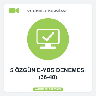 5 Özgün E-YDS Denemesi (36-40)