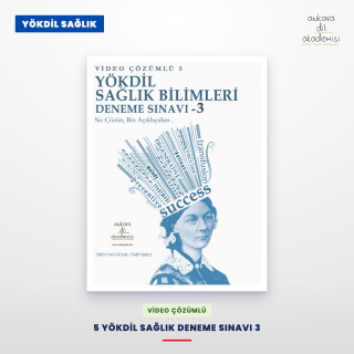 VİDEO ÇÖZÜMLÜ 5 YÖKDİL SAĞLIK BİLİMLERİ DENEME SINAVI 3