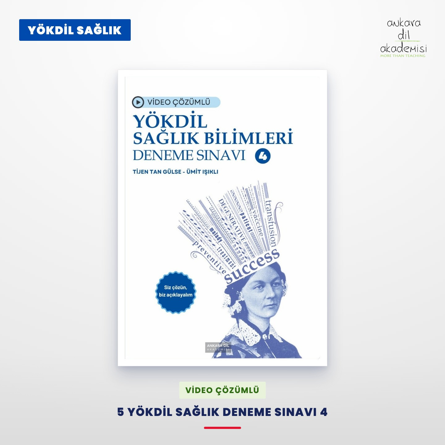VİDEO ÇÖZÜMLÜ 5 YÖKDİL SAĞLIK BİLİMLERİ DENEME SINAVI 4