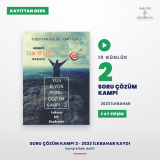 Kayıttan Soru Çözüm Kampı 2 – 2023 İlkbahar Kaydı
