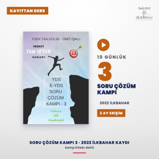 Kayıttan Soru Çözüm Kampı 3 – 2022 İlkbahar Kaydı