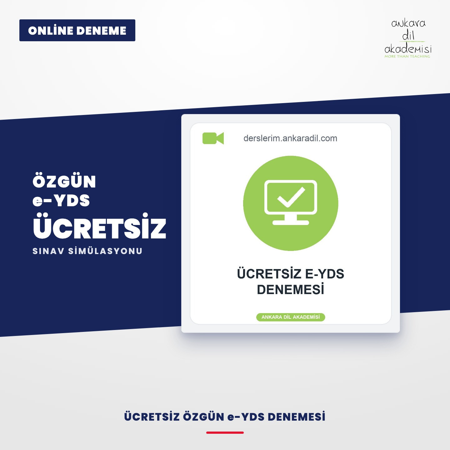 Ücretsiz E-YDS Denemesi