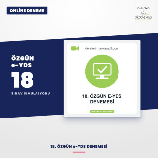 18. Özgün E-YDS Denemesi