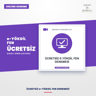 Ücretsiz e-YÖKDİL Fen Denemesi