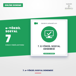 7. e-YÖKDİL Sosyal Denemesi