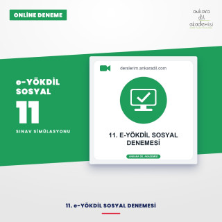 11. e-YÖKDİL Sosyal Denemesi
