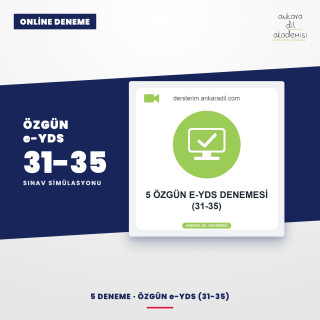 5 Özgün E-YDS Denemesi (31-35)