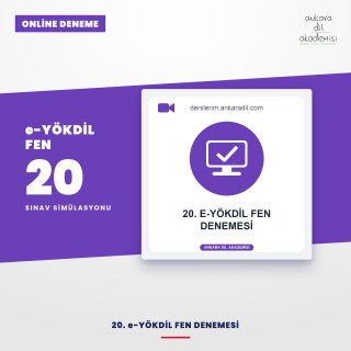 20. e-YÖKDİL Fen Denemesi