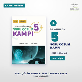 Kayıttan Soru Çözüm Kampı 5 – 2025 İlkbahar Kaydı