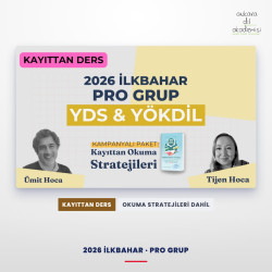2026 İlkbahar Pro Grup Kayıttan + Kayıttan Okuma Stratejileri
