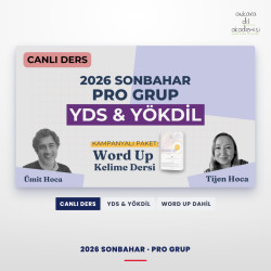 2026 Sonbahar Pro Grup Canlı YDS & YÖKDİL Dersi + WORD UP