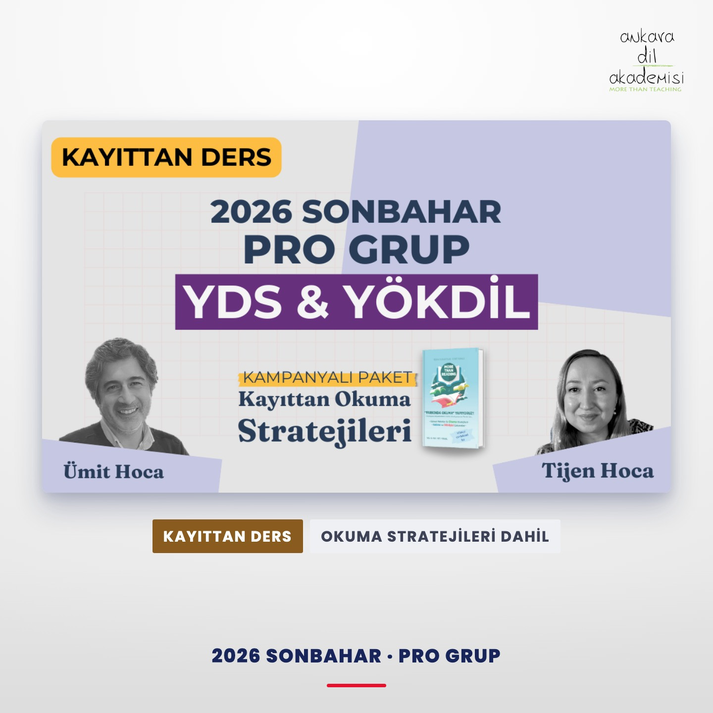 2026 Sonbahar Pro Grup Kayıttan + Kayıttan Okuma Stratejileri