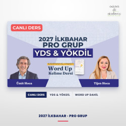 2027 İlkbahar Pro Grup Canlı YDS & YÖKDİL Dersi + WORD UP