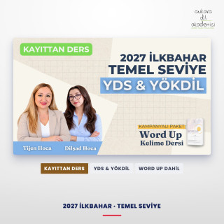 2027 İlkbahar Temel Seviye Kayıttan YDS & YÖKDİL Dersi + WORD UP