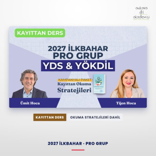2027 İlkbahar Pro Grup Kayıttan + Kayıttan Okuma Stratejileri