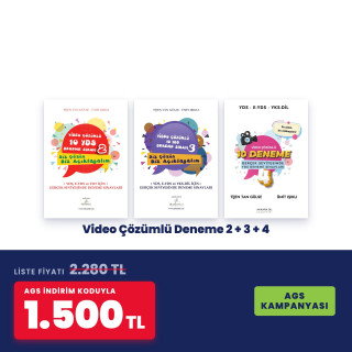 AGS Kampanyası – Video Çözümlü Deneme 2 + 3 + 4