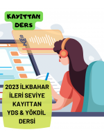2023 İlkbahar İleri Seviye Kayıttan YDS / YÖKDİL Dersi